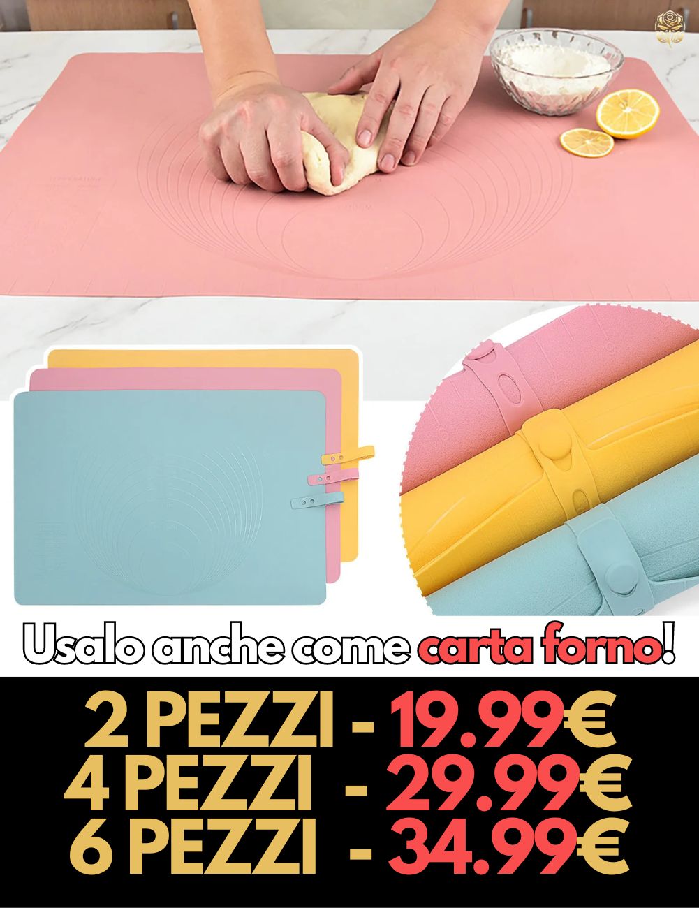 Impasta PRO XL | Il tuo alleato per impastare! - 60x40 TAGLIA XL!