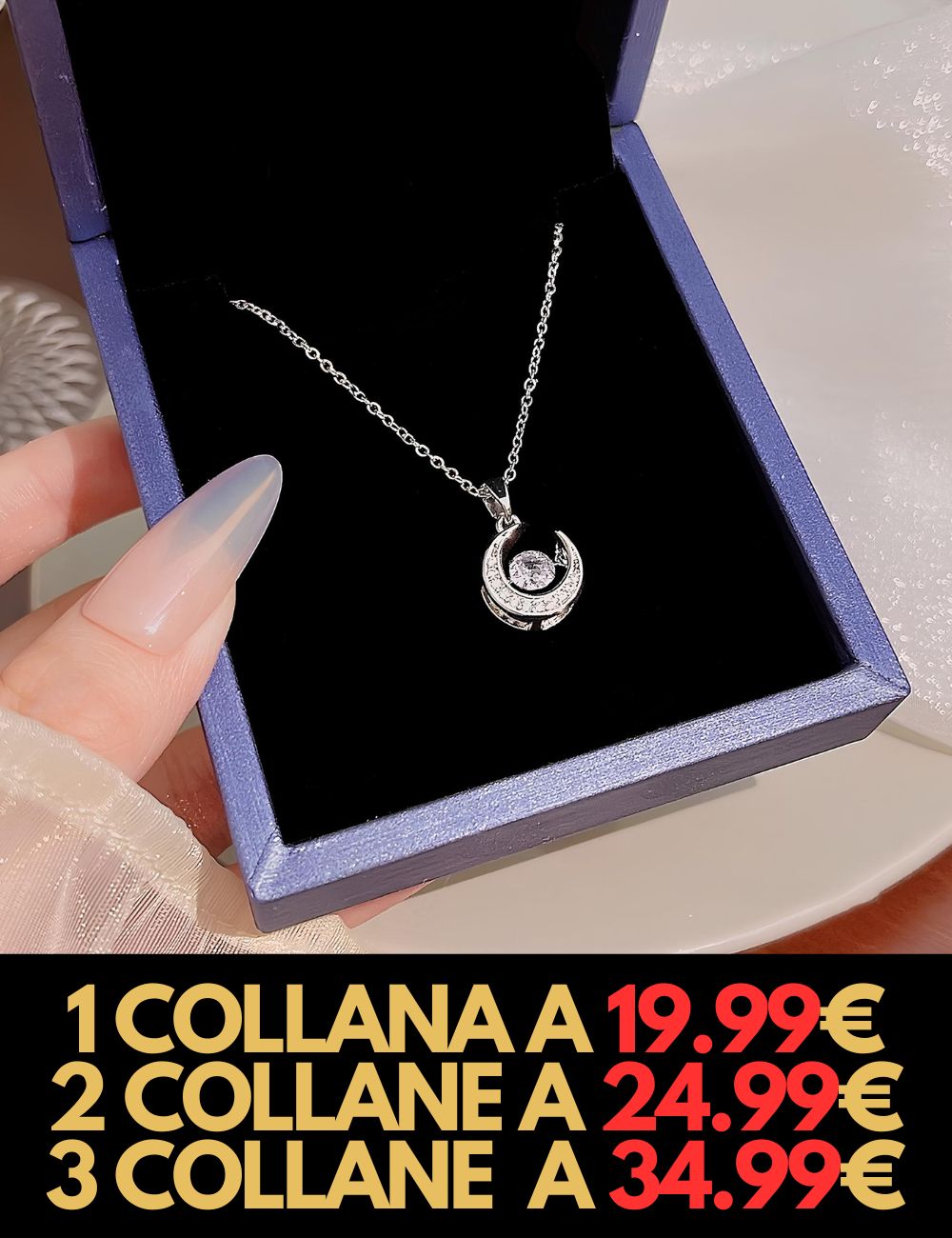 Collana Mezza Luna - CONFEZIONE REGALO INCLUSA!